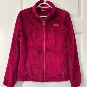 The North Face Women's Pink Fuzzy Soft Teddy Jacket